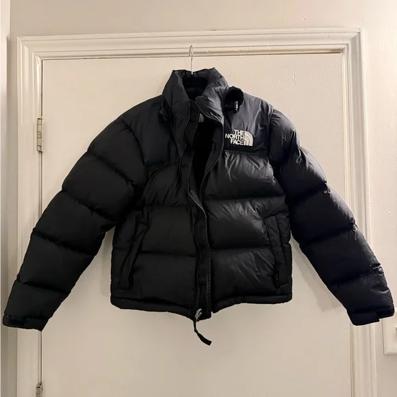 North Face Women’s 1996 Retro Nuptse 700 Puffer Jacket Coat - Black Small S - Picture 2 of 11